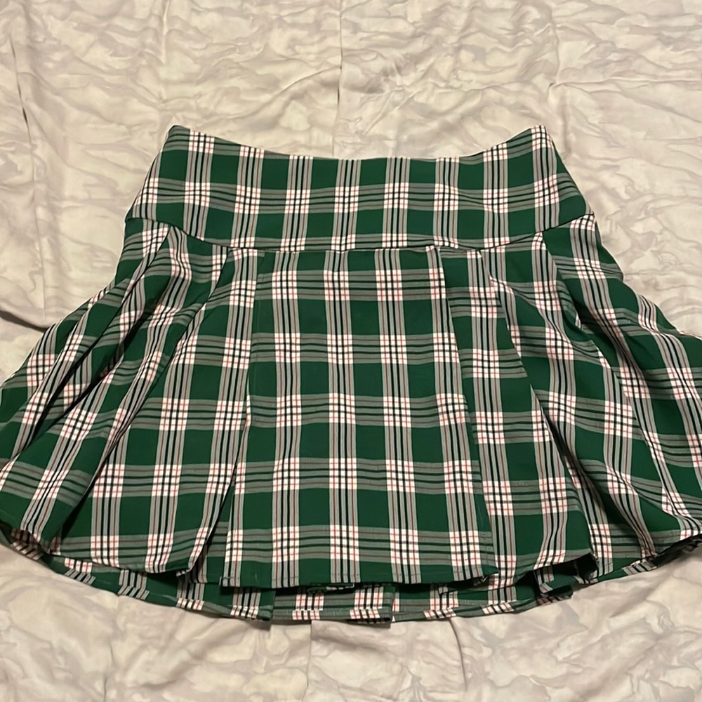 plaid skirt